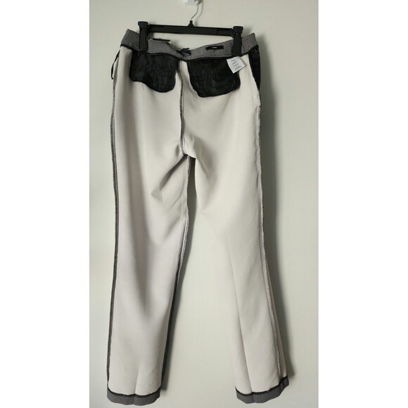NWT Jones New York SYDNEY Womens Straight Leg Pants Sz 6 Classic Black Ivory JNY - Picture 4 of 8